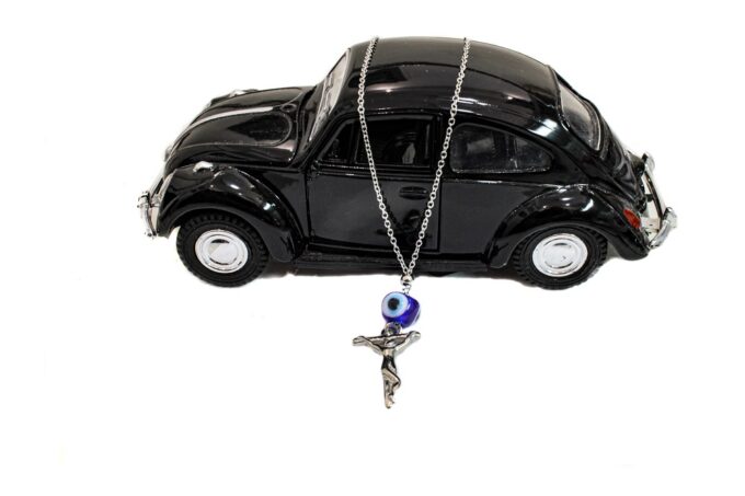 Car amulet crucified steel