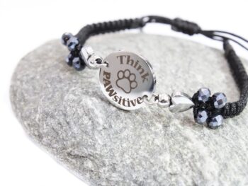 χειροποίητο βραχιόλι ατσάλι πατουσίτσα