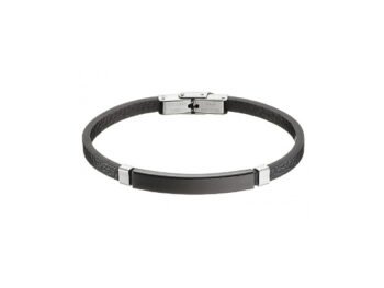 βραχιόλι ανδρικό ατσάλι μαύρο