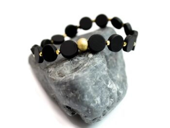 χειροποίητο βραχιόλι ματ αιματίτης