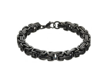 βραχιόλι ατσάλι μαύρη αλυσίδα