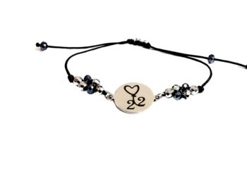 γούρι ασημί βραχιόλι 22