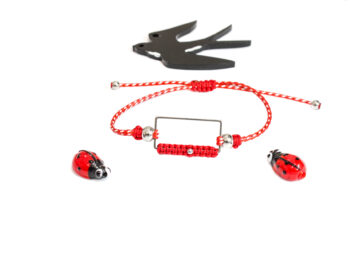 χειροποίητο βραχιόλι Μάρτης γεωμετρικό ατσάλι