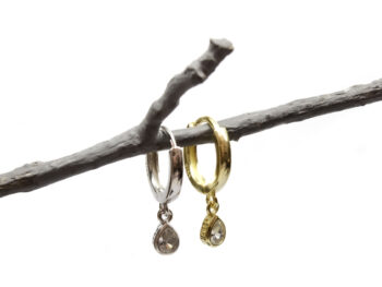 σκουλαρίκια ασημένια κρικάκια δάκρυ